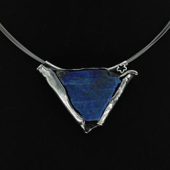 Halsschmuck Lapis Lazuli in 925 Silber