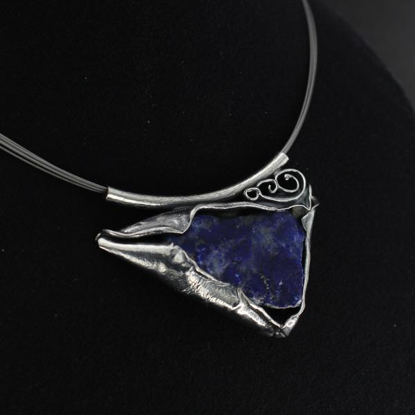 Halsschmuck Lapis Lazuli in 925 Silber